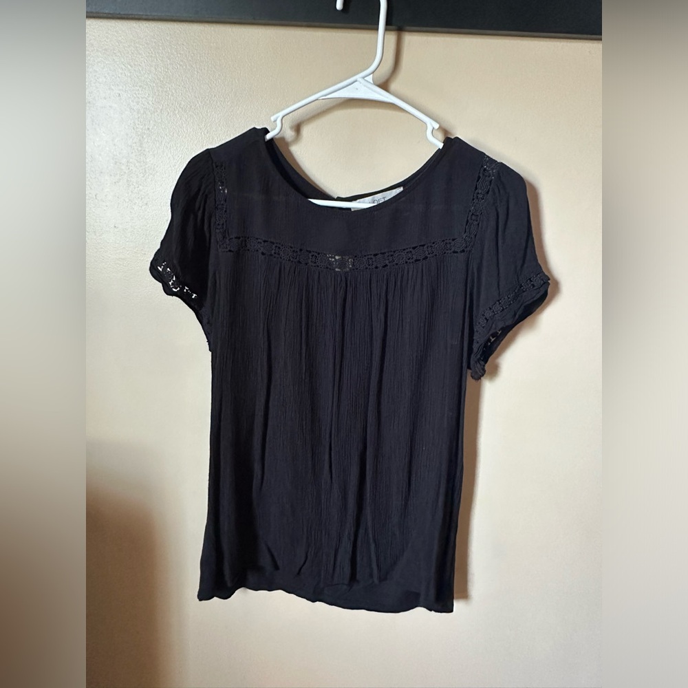 Loft Black Blouse
